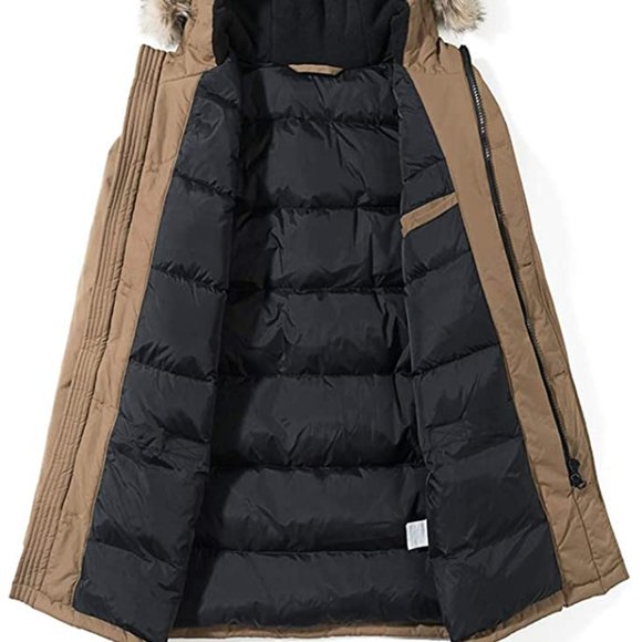 Royal Matrix Mens Hooded Down Thickened Parka Jacket Winter Snow ski M - Picture 2 of 10